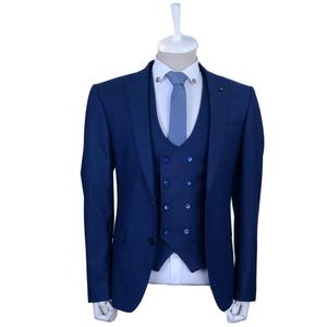 Nouveau produit 3 pièces Nouveau Design Costume Mariage et Business Elite Style Hommes Costume Haute Qualité Viscose Polyester - Product Image 3