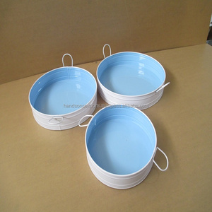 Bandeja de Metal para servir comida/fruta, bandeja de hojalata de doble tono para uso en cocina, hogar, Hotel, boda, fabricante al por mayor, nuevos diseños - Product Image 4