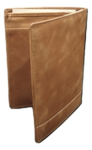 Unisex Slim Genuine Brown Leather <b>Wallet</b> Bohemian Style Embroidery <b>RFID</b> <b>Blocking</b> Short Candy Open Design Cowhide Polyester - Product Image 5