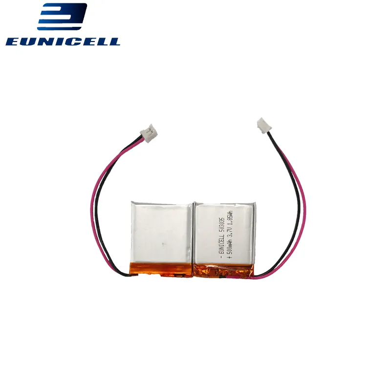 High quality EUNICELL 120mah 3.7v 401430 rechargeable li-po battery