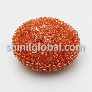 ที่มีคุณภาพสูงแม่สะอาดเคลือบทองแดงครัวโลหะตาข่ายขัด (รูปไข่,รอบ) - Product Image 2
