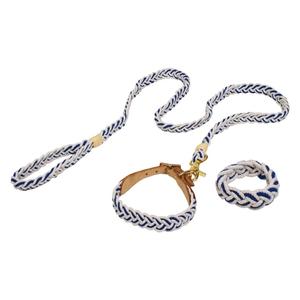 OMBRE ROPE DOG LEASH HANDMADE COTTON ROPE DOG LEASH WHOLESALE BRAIDED ROPE LEASH and <b>COLLAR</b> - Product Image 1