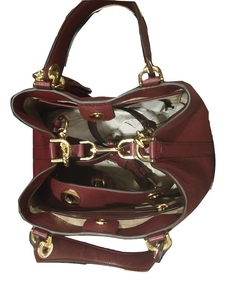Sac à main en cuir véritable marron pour femme de style bohème avec fermeture ouverte caractéristique antivol doublure en polyester nouveau design tendance - Product Image 3