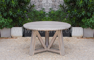 All Weather Resistant <b>Garden</b> Furniture Dining Set <b>Wooden</b> <b>Round</b> <b>Table</b> <b>and</b> 4 <b>Chairs</b> RADS-154 (Style 1) - Product Image 5