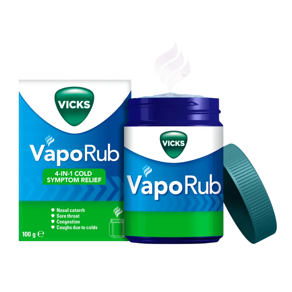 Vaporub-Griep En Koude Verlichting Nasale Decongestie Zere Keel Wrijven Stoom Uit Verenigd Koninkrijk