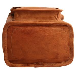 Mochila De piel auténtica hecha a mano Unisex, bolso elegante de 12 pulgadas - Product Image 4