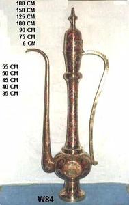 Vase à fleurs en laiton traditionnel de haute qualité travail de poulet moulé à la main et émail décoration de la maison matériel en métal - Product Image 5