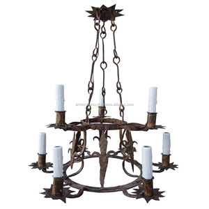 Hanging Metal Iron Chandelier Metal Chandelier Home Indoor <b>Lighting</b> Decoration Table Centerpiece - Product Image 3