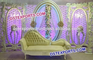 Escenario para bodas blancas con temática Bollywood, escenario para recepciones árabes, diseño visualmente grandioso, fabricación de escenarios en Australia para eventos. - Product Image 2