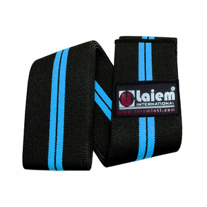 Genouillère respirante unisexe de qualité supérieure 100% laine, personnalisée pour la musculation, la salle de sport, le fitness avec des bandages pour les poignets - Product Image 2