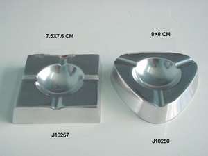 Cendrier, cendrier en métal, cendriers en aluminium moulé avec finition polie miroir, fabriqués par procédé de moulage - Product Image 2