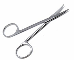 Tijeras de Iris para uso dental y quirúrgico, tijeras de Iris rectas y curvas de hoja afilada de acero inoxidable de Life Care Instruments. - Product Image 3