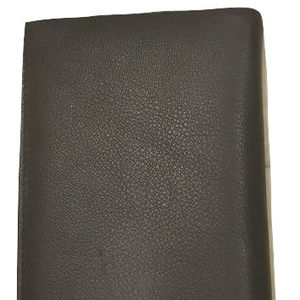 Cartera larga de cuero genuino RFID Vintage Unisex con cierre abierto de botón logotipo personalizado bordado decoración de letras Forro de algodón - Product Image 1