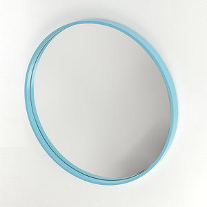 Natural Bentwood Frame <b>Round</b> Contemporary Decorative Wall Mounted <b>Mirror</b> - Product Image 4