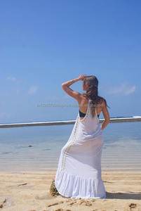 Robe longue à volants pour femmes, vêtements décontractés style ethnique indien, Boho, coupe ample, tenue de plage, Sexy, dos nu, longueur Maxi, nouvelle collection - Product Image 5