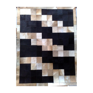 Grands tapis de salon modernes de style européen, décoration intérieure, dernières créations, tapis en cuir brodé à poils longs, vente en gros Inde - Product Image 1