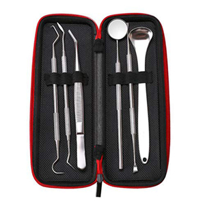Set of 6 Manual Stainless Steel <b>Dental</b> Tools for Oral Hygiene Care Tartar <b>Remover</b> Teeth Whitening Cleaning Kit - Product Image 4