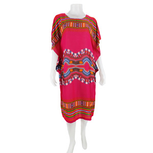 Robe de plage pour femmes, nouveau vêtement africain Dashiki, Kaftan en rayonne, robe de plage - Product Image 4