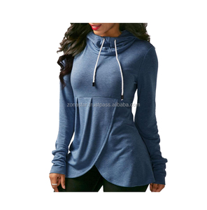 Tout nouveau dames à la mode grande taille sweat à capuche personnalisé pour les femmes respirant 100% coton vêtement teint Jersey tissu Style chaud pour - Product Image 1
