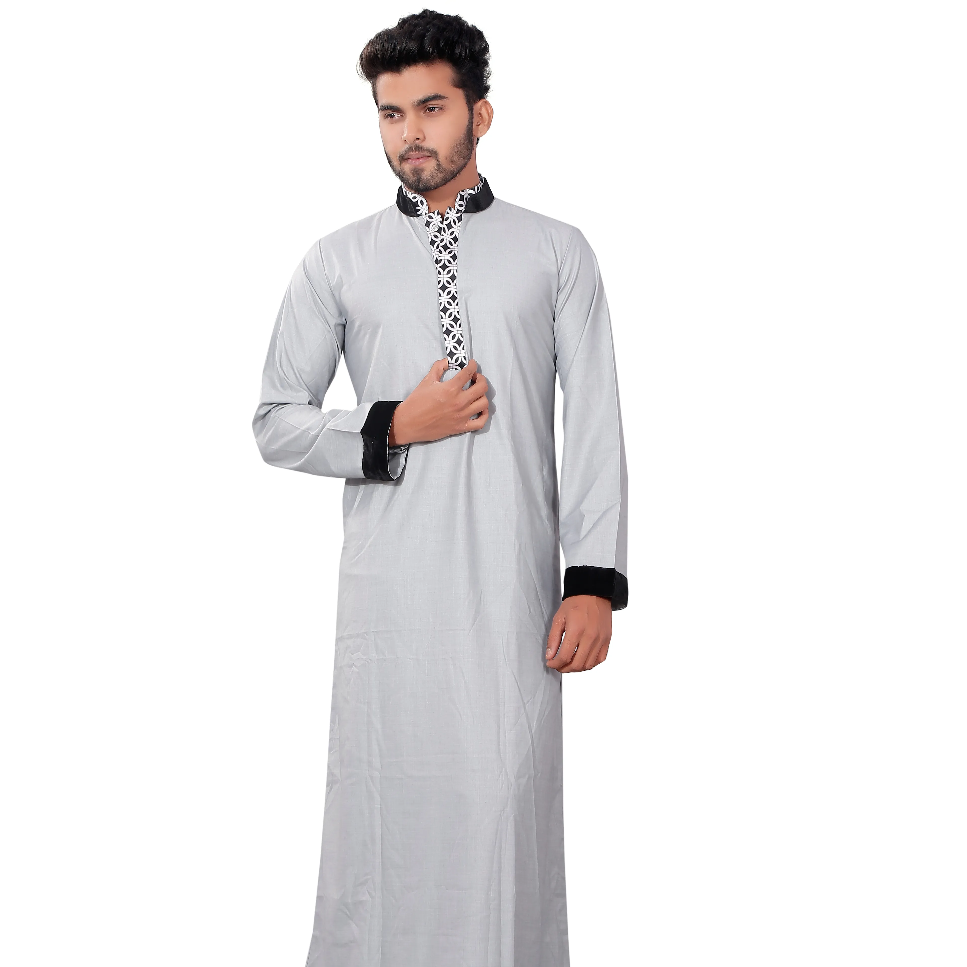 Vestido musulmán de moda para hombre, ropa islámica, nuevo