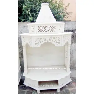 Exclusif Blanc Fait Main de Marbre Temple - Product Image 1