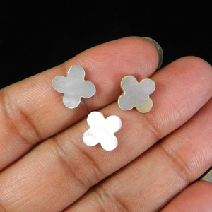 Ishu อัญมณีสีขาวธรรมชาติของแม่มุก Cabochon แฟนซีรูปร่าง AA การตั้งค่าเครื่องประดับอัญมณี3.35 CTS - Product Image 2