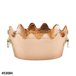 Cubo de hielo martillado en forma ovalada, para vino, cerveza, con mango lateral - Product Image 4