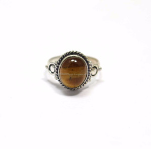 Tiger's eye-Anillo de Plata de Ley 925 hecho a mano, joyería barata, anillos de plata, precio de fábrica al por mayor - Product Image 1