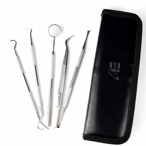 Juego de 5 Herramientas Dentales para Remover Sarro y Placa, con Espejo, para Adultos - Product Image 2