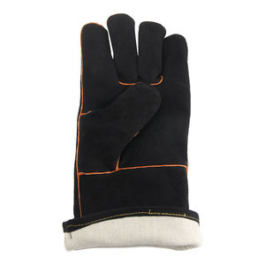 Guantes de soldadura de cuero de vaca de alta calidad, diseño de puño largo cálido para invierno para trabajo industrial, venta al por mayor disponible - Product Image 5