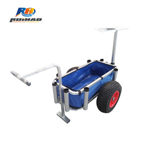 New and Hot Two Ballon Wheels Sand <strong>Wheelbarrow</strong> Tool Carts Beach <strong>Fishing</strong> Trolley - Product Image 5