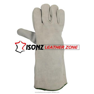Guantes de Soldadura Tig de Cuero Blanco ISONZ Leather Zone con Protección Antideslizante, Resistente al Calor y a los Cortes - Product Image 5