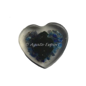 Piedra semipreciosa Artesanía Lapislázuli Orgonita Piedra en forma de corazón - Product Image 1
