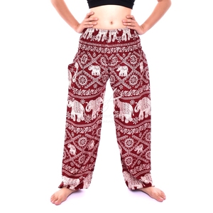 กางเกงฮาเร็มช้างเอวยางยืดและข้อเท้า - Product Image 3