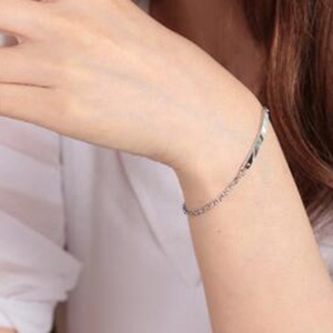 Daochong Tùy Chỉnh Khắc Tình Yêu Mô Hình Và Tên 925 Sterling Bạc Vài Vòng Đeo Tay - Product Image 3