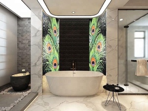 Nghệ Thuật Khảm Gạch Phòng Tắm Tường Bức Tranh Tường Thiết Kế Hoa Mẫu Thủy Tinh Nghệ Thuật Khảm - Product Image 5