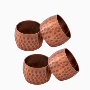 ห่วงใส่ผ้าเช็ดปากทำจากทองแดงแบบโบราณสำหรับงานเลี้ยงอาหารค่ำงานแต่งงานห้องรับประทานอาหารการชุมนุมของครอบครัวและโอกาสพิเศษ - Product Image 1