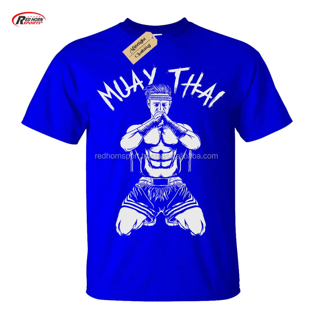 पुरुषों के टी शर्ट थाईलैंड शांत टी शर्ट लघु आस्तीन शर्ट मय थाई से लड़ टी शर्ट शीर्ष UFC एमएमए जिउ जित्सु