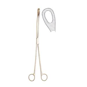 คีมคีบโพลีปัสในมดลูกแบบโค้ง ยี่ห้อ Kelly ผลิตจากเหล็กกล้า ขนาด 32 ซม. เครื่องมือทางนรีเวช คุณภาพเยอรมัน ยี่ห้อ Mahersi - Product Image 5