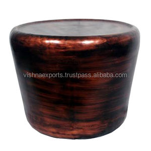 โต๊ะกาแฟโลหะทองแดงโบราณสีเข้ม - Product Image 1