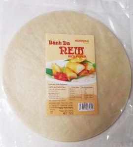 กระดาษข้าวเวียดนามอบแห้งแบบบาง 100% คุณภาพดี ราคาถูก ขนาด 20 ซม. สำหรับทำอาหาร โดย Silk Chains - Product Image 2
