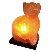 Lampe en sel de l'Himalaya pour chat - Rose clair poli Feng Shui Décoration d'intérieur Sian Enterprises - Product Image 5
