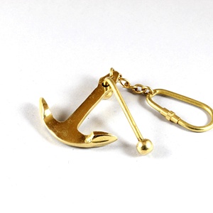 พวงกุญแจสมอเรือทองเหลืองขนาดเล็กสำหรับเด็กและผู้ใหญ่ปรับแต่งได้ - Product Image 2