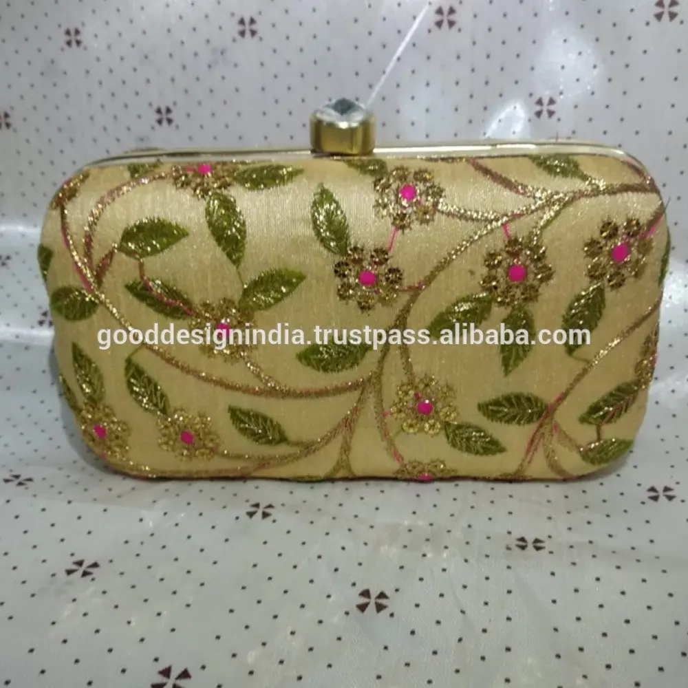 Hint toptan moda tasarımcısı boncuklu nakış bayanlar cüzdanlar ve cüzdanlar veya çanta