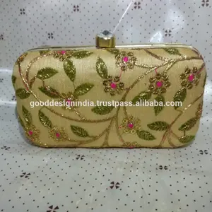 インド卸売ファッションデザイナービーズ刺繍レディース財布と財布やハンドバッグ