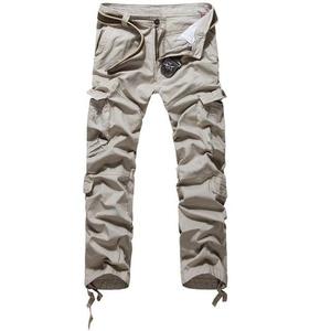 Pantalones Cargo de Moda Ecológicos, Negros, 100% Algodón, Cintura Media, Cierre de Botones, Venta al Por Mayor 2018 - Product Image 2