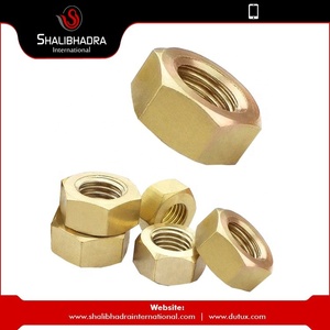 High Quality ISO 4032 M3 Brass Nut with Zinc Plated Brass Insert Precision Threaded <b>Fastener</b> OEM Supplier India for Industrial A - Product Image 2
