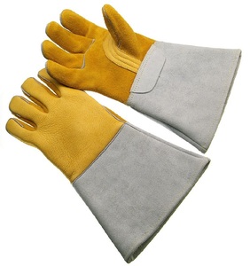 Gants en cuir pour électriciens / Protections en cuir pour électriciens / Gants de travail pour électriciens ignifuges - Product Image 2