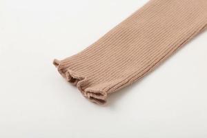 เสื้อสเวตเตอร์เปิดไหล่แขนยาวลำลองของผู้หญิงเสื้อกล้ามสีทึบเข้ารูปฤดูร้อน - Product Image 5