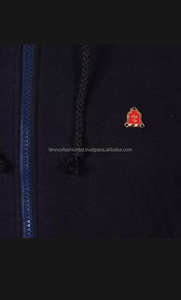 Couverture unie de haute qualité avec poche avant et fermeture éclair, logo imprimé personnalisé en coton pour hommes, collection de sweats à capuche du Bangladesh - Product Image 3